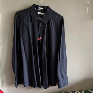 Dark grey button down